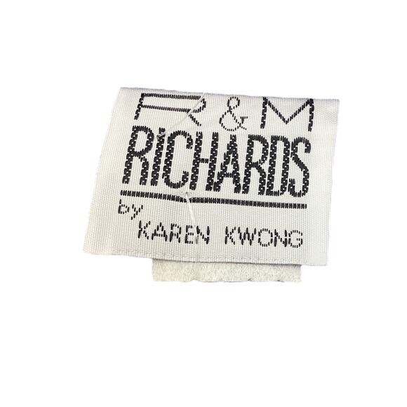 VTG R&M Richards Women’s Button Up Top/Tunic SZ M Dead Stock Gold Buttons Cobalt - Picture 4 of 4